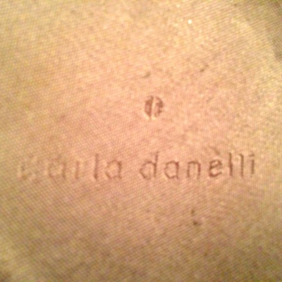 Carla Danelli Leather Handbag Handpainted Bejeweled - Picture 4 of 4